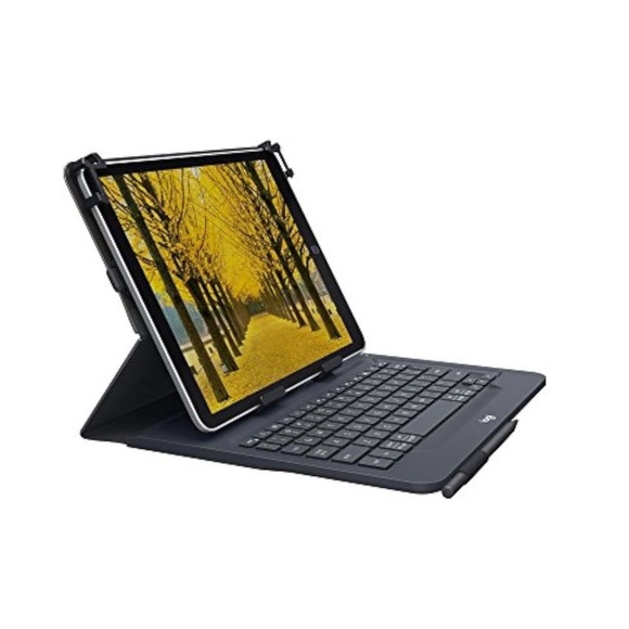 Logitech Universal Folio Tablet Keyboard Cover Case 10" iPad Android 920-008334 - Picture 3 of 6